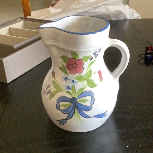 Vintage Ceramic Pottery  N.S. Gustin & Co. pitcher - Picture 2 of 4